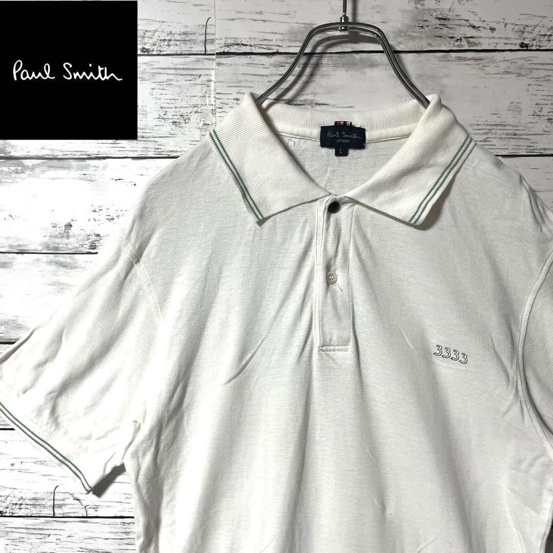 【人気商品】ポールスミス 半袖ポロシャツ 刺繍 L C53拍卖