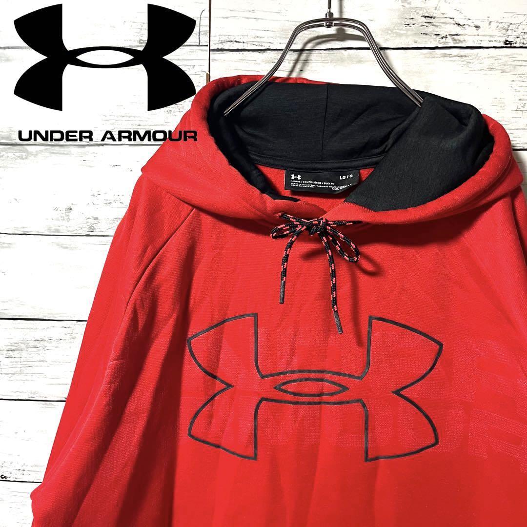 【人気商品】アンダーアーマー スウェットパーカー ビッグプリント L C270拍卖