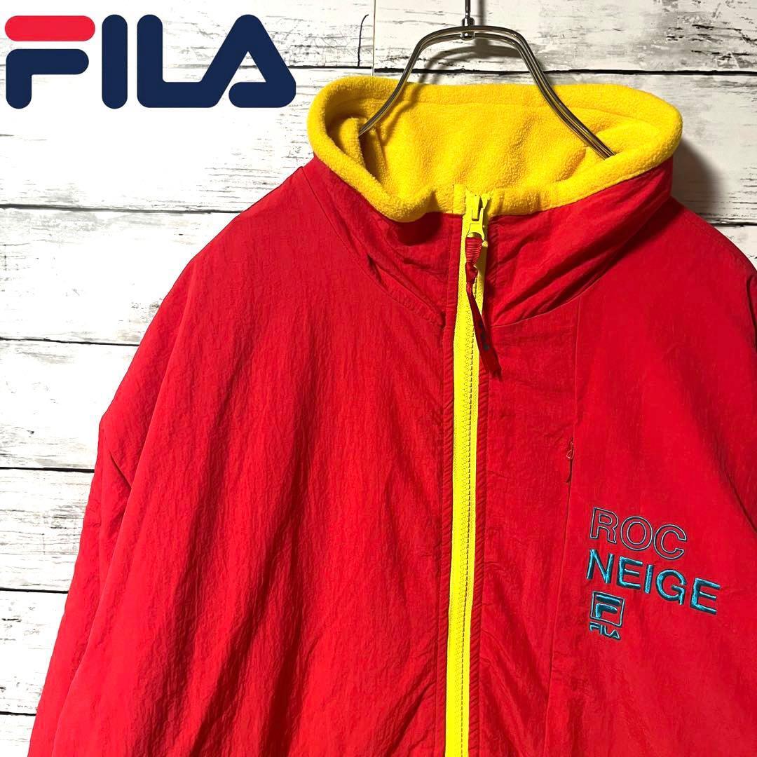 【人気デザイン】FILA フリースジャケット 刺繍ロゴ XL C282拍卖