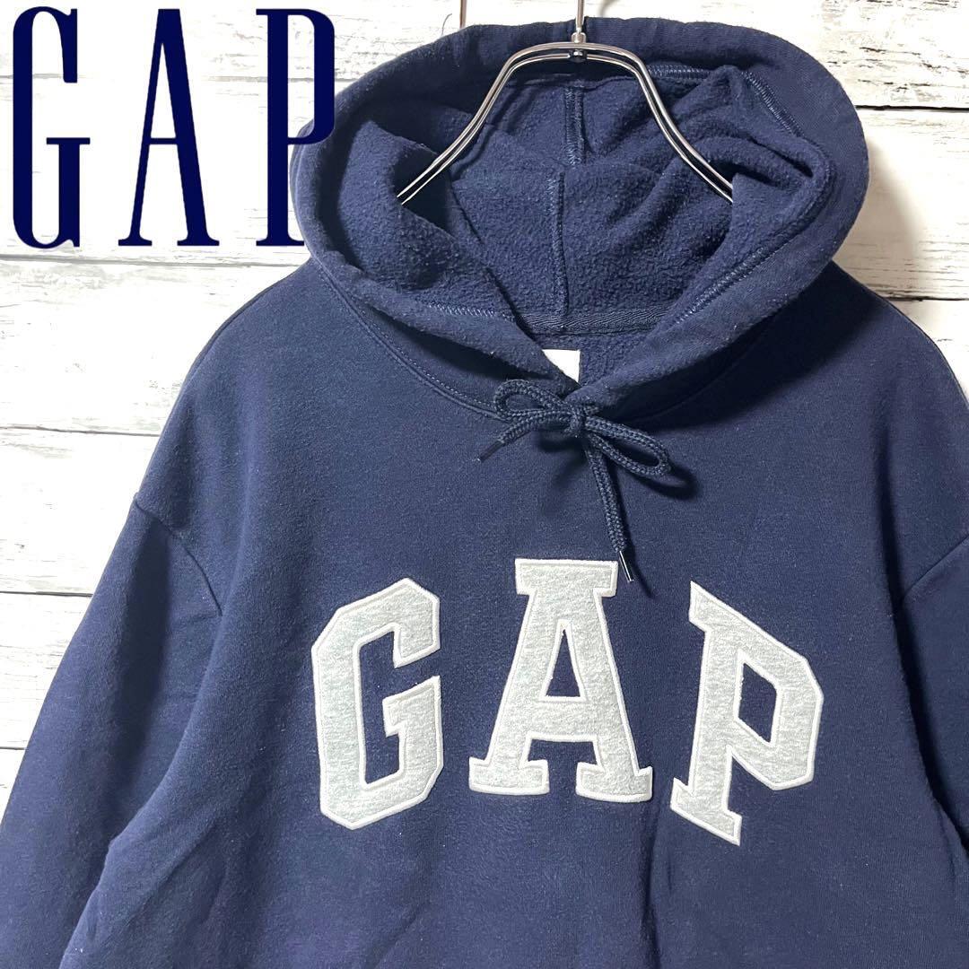 【定番人気】GAP スウェットパーカー ビッグロゴ S C330拍卖