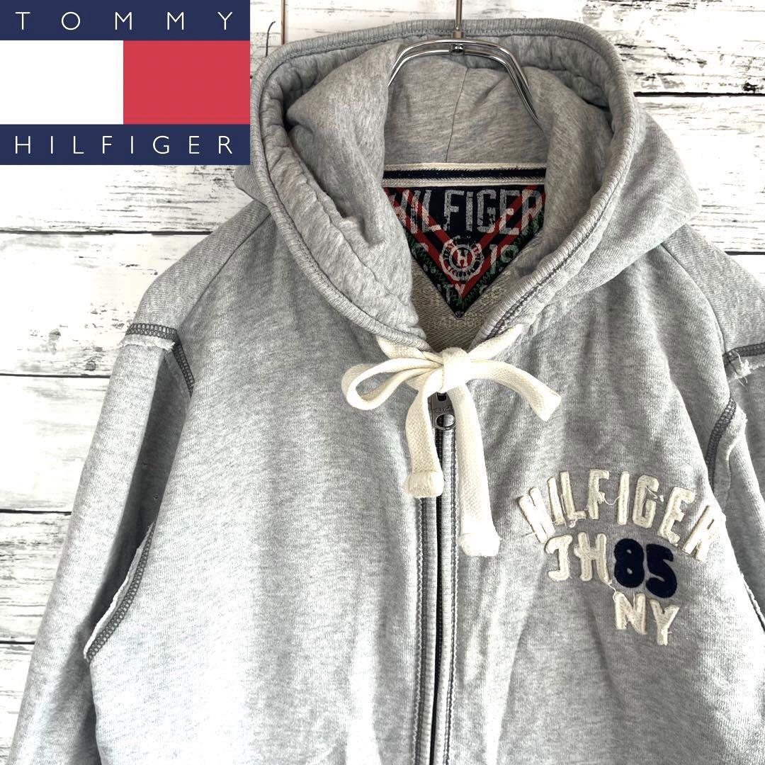 【人気商品】トミーヒルフィガー スウェットパーカー 刺繍ロゴ S C336拍卖