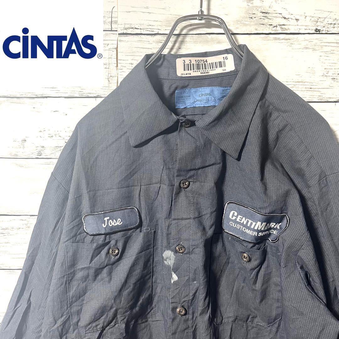 【希少商品】CiNTAS 長袖シャツ ワンポイント L C397拍卖
