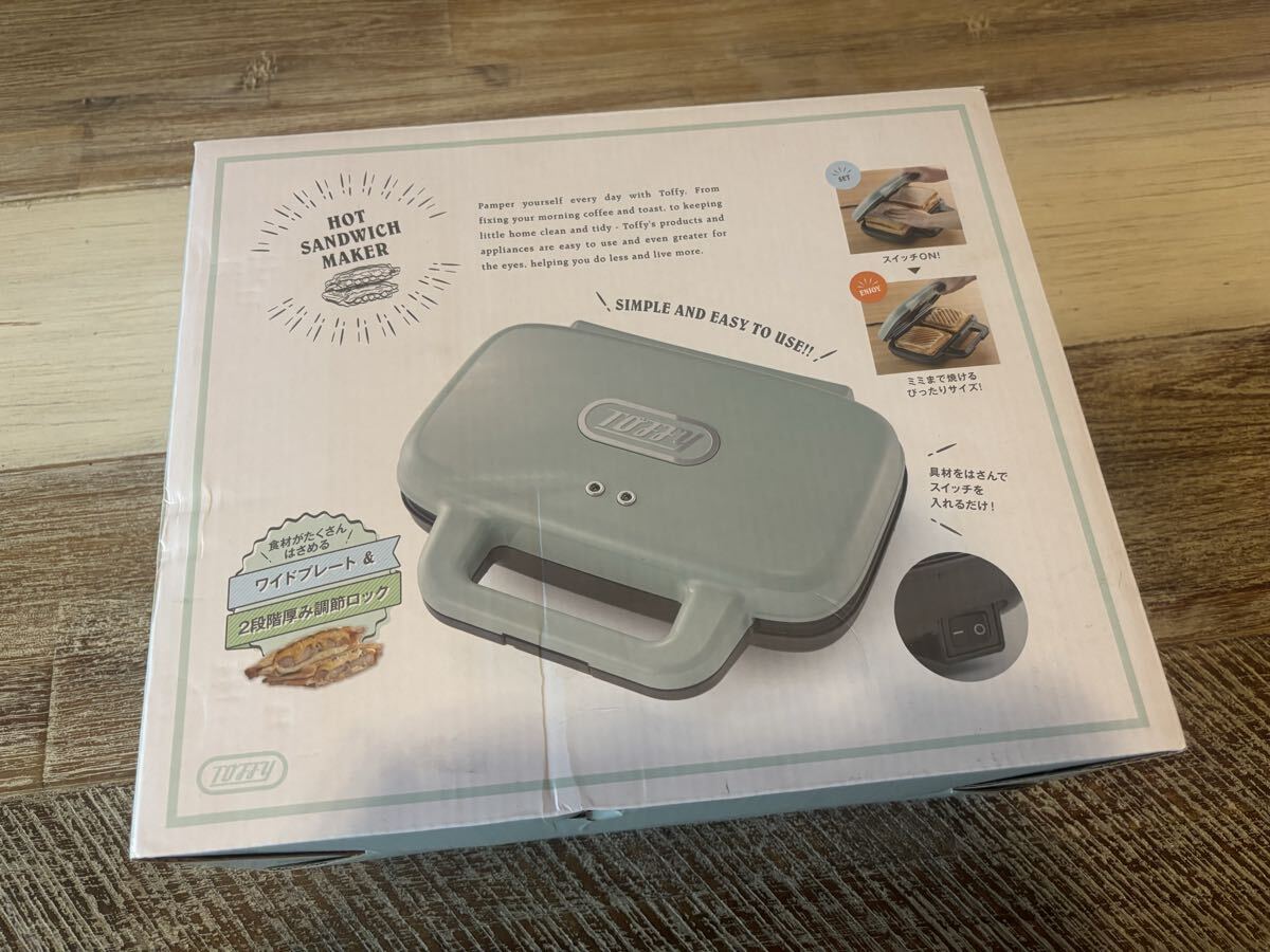 トフィー/TOFFY ホットサンドメーカー K-HS4 箱付き 説明書あり拍卖