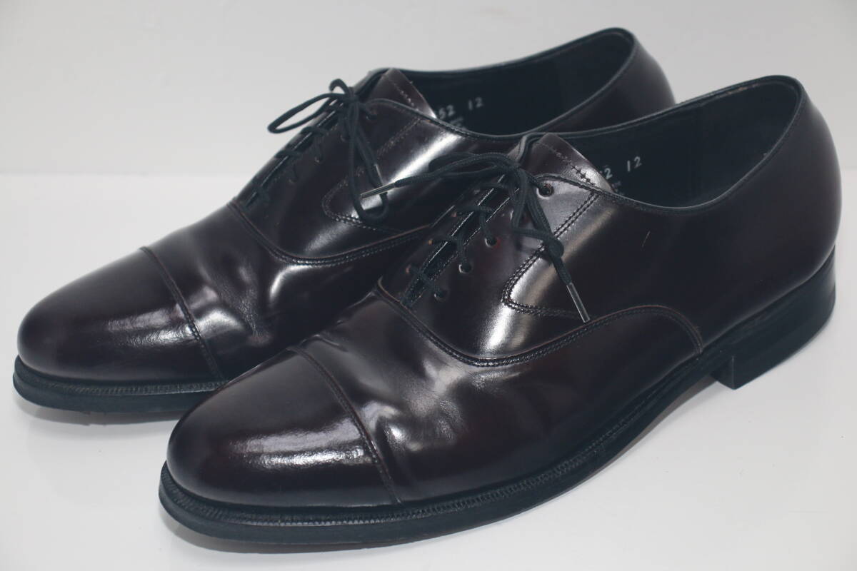 ビンテージ FLORSHEIM フローシャイム キャップトゥ革靴◆26.5-27cm◆US9.5D◆美品◆USA製◆レザーソールシューズ◆USA購入◆S39拍卖