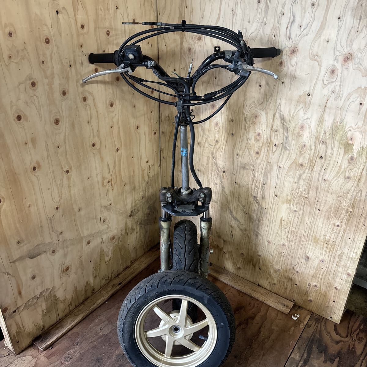 HONDA DIO AF35 ZX フロントフォークセット ハンドル ホイール 足回り 中古 若干曲がりあり拍卖