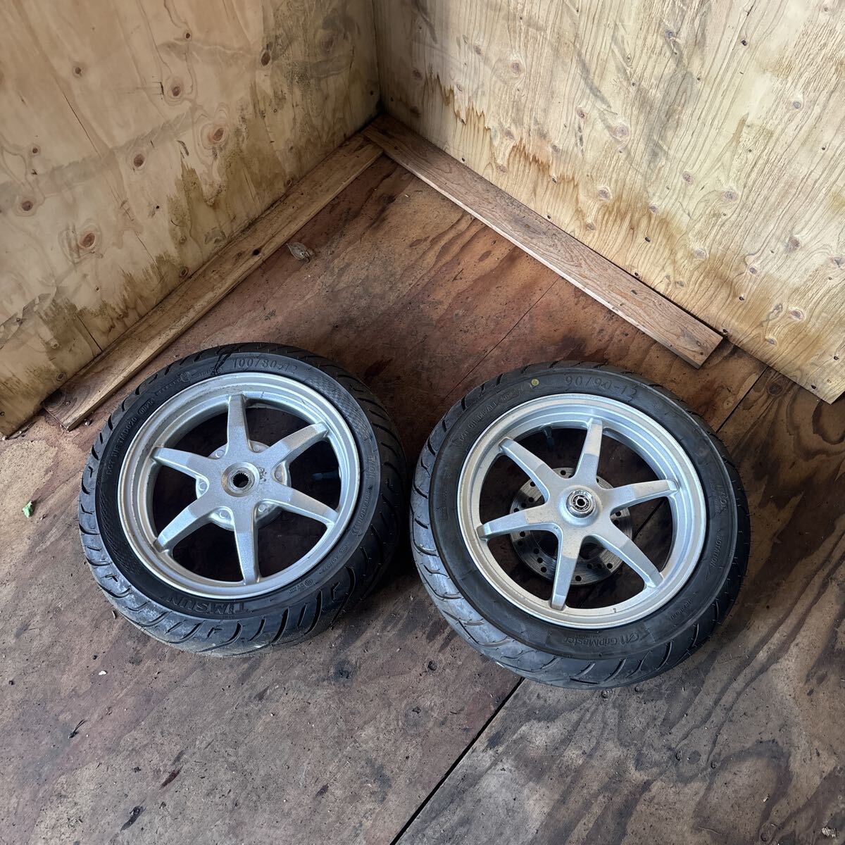 SUZUKI アドレス110 CF11A 509××× ホイールセット 前後セット アルミホイール ALM拍卖
