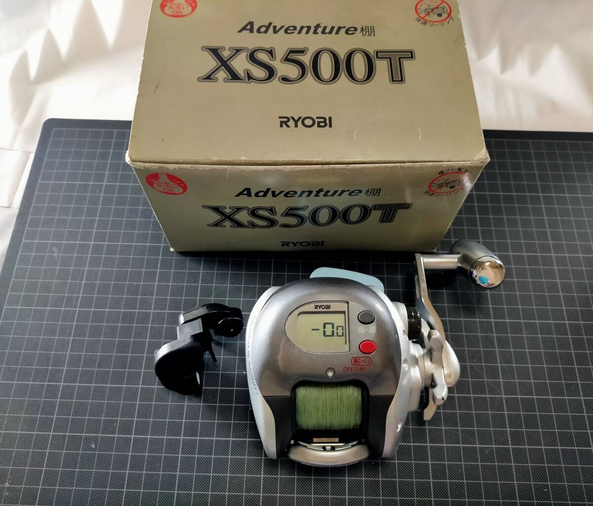 拂【RS-02付属】 リョービ アドベンチャー 棚 XS 500T ライン測定機付 RYOBI Adventure デジタルカウンター付 船用 手動 手巻きリール DHT拍卖