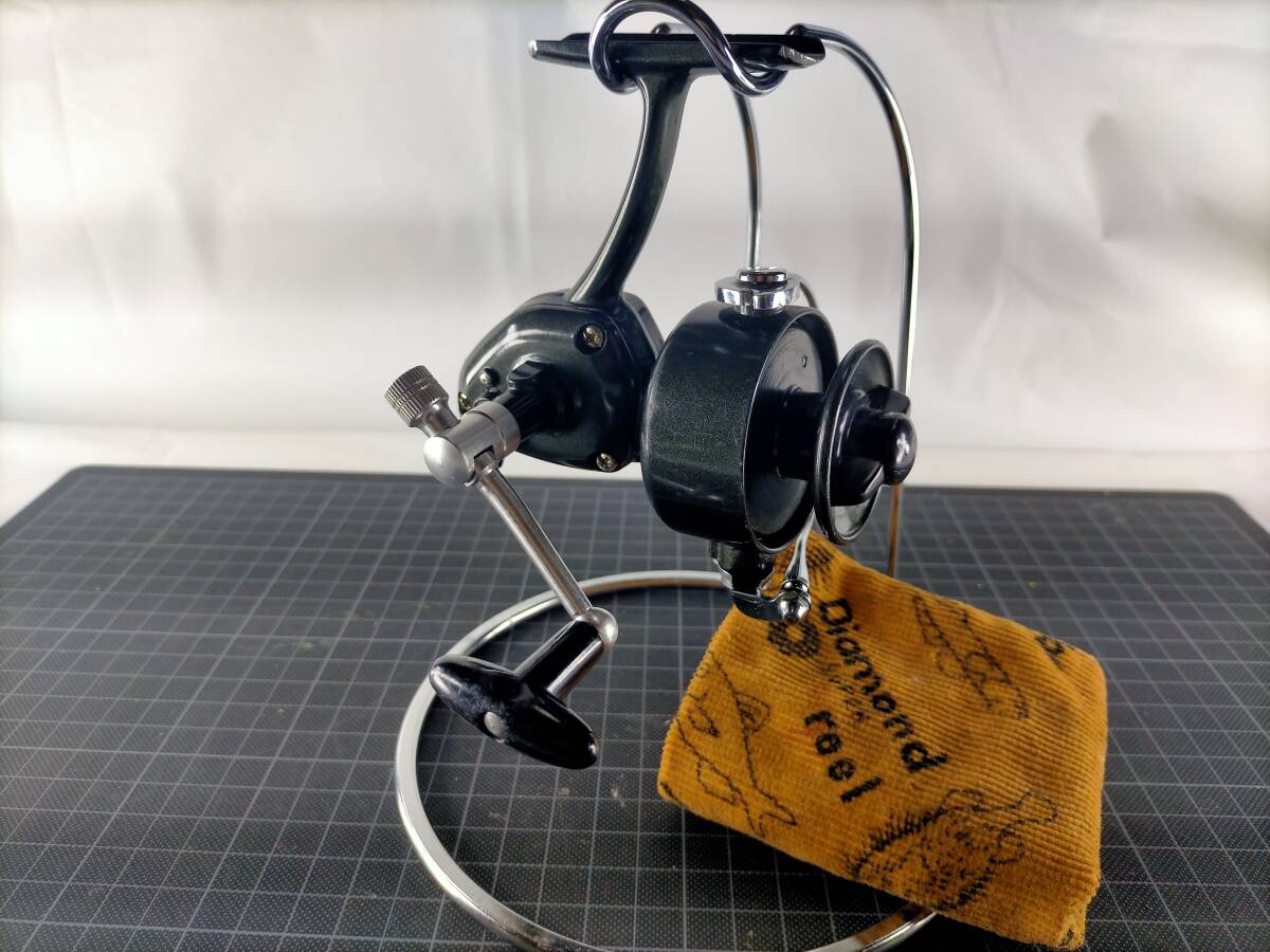 拂【リール袋】大森製作所 ダイヤモンド デラックス マイクロ7 micro7 スピニングリール オールド アンティーク D3G拍卖