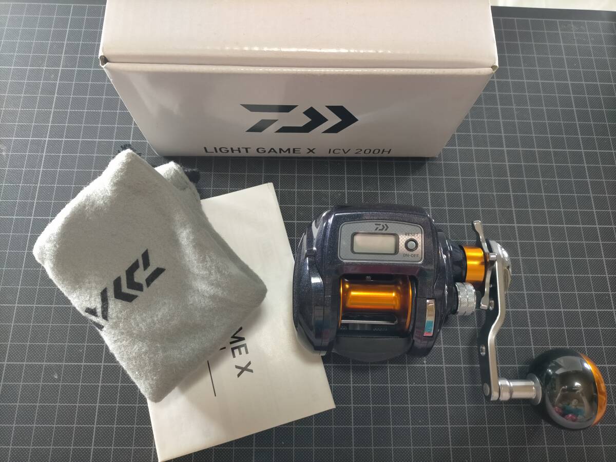 拂【付属品】ダイワ ICV 200H 右 ライトゲーム X DAIWA LIGHT GAME X 船用 手巻きリール ライトゲーム 614811 JHW拍卖