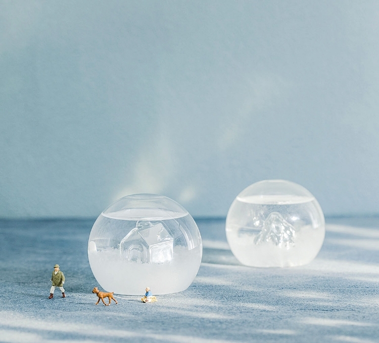 擧龜【人気】2個セット ストームグラス 雲海から山頂がのぞくストームグラス 朝もやが立ち込める山小屋ストームグラス 山 家 雪 フェリシモ拍卖