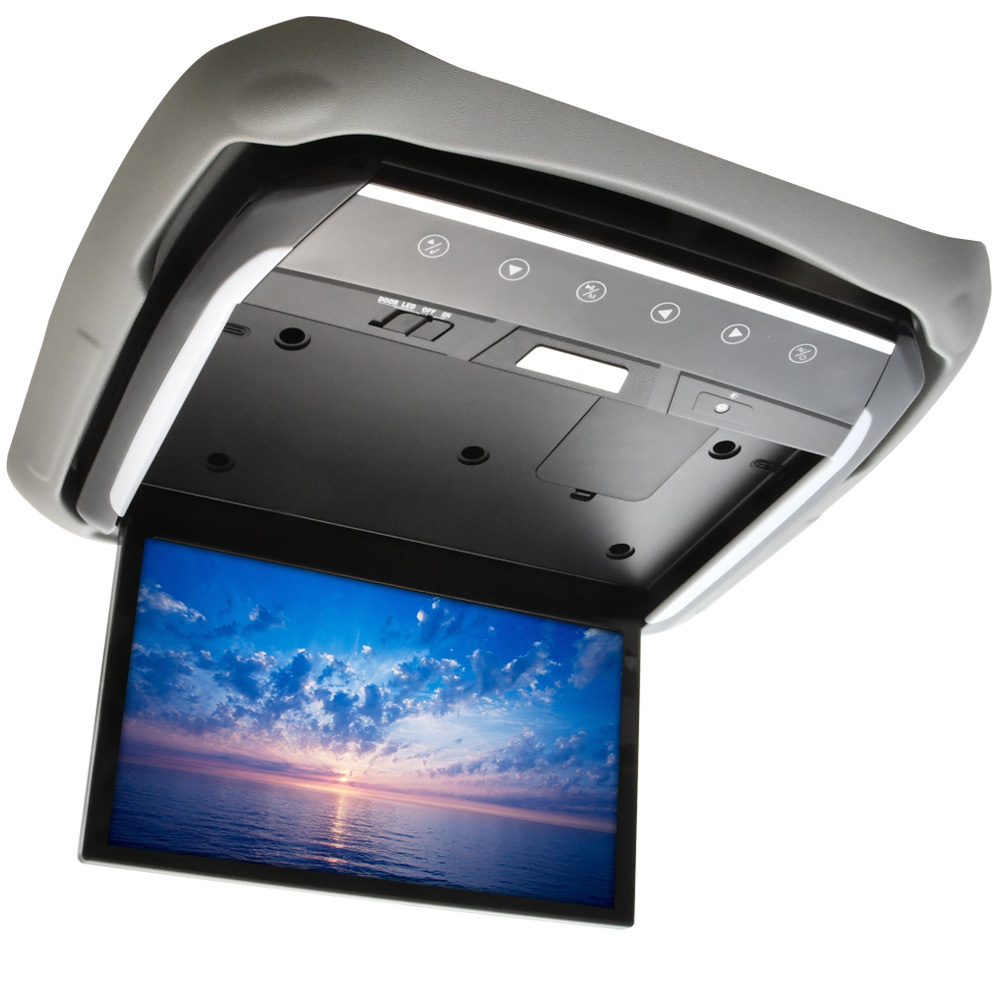 C28 セレナ サンルーフ無し車用 フリップダウンモニター + 取付キット 化粧パネルグレー 13.3インチ 日本語説明書付拍卖