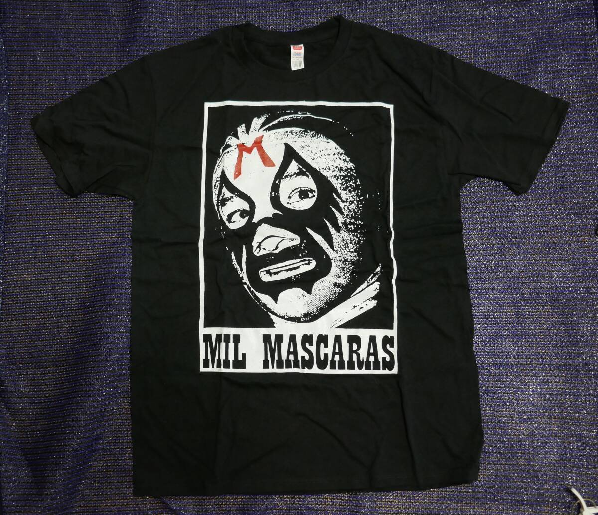 ミルマスカラス Tシャツ★メキシコ ルチャリブレ★US Mサイズ、Lサイズ相当 未使用拍卖