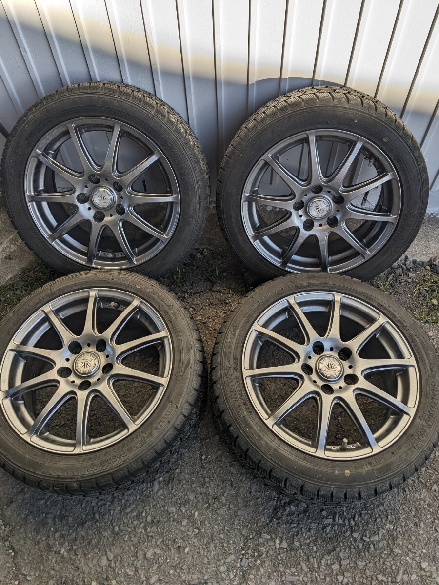 ◆スイフトスポーツ外し◆スタッドレス4本◆195/50/16◆№5878 2019年製 16インチ グッドイヤー 5穴 PCD114.3拍卖