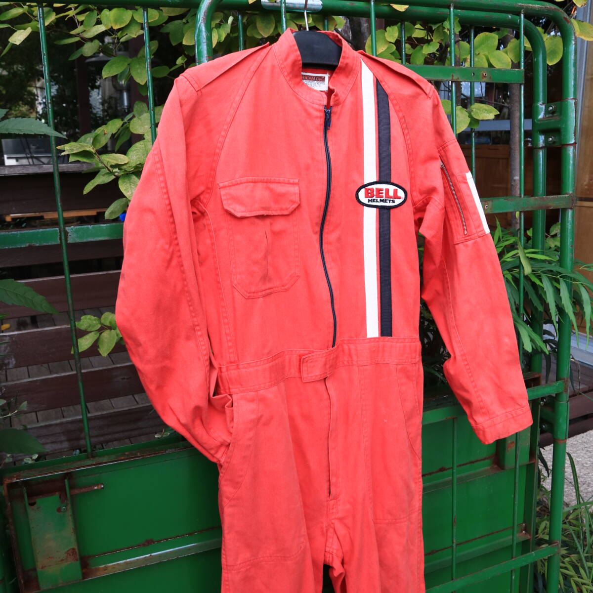 あ//Q1173 DREAMCUT 長袖つなぎ BELL・Helmets. Lサイズ 作業着拍卖