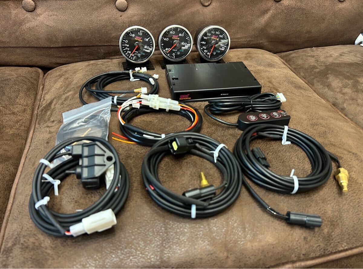 スバル STI Genome ゲノム 3連 メーター ブースト 油温 油圧 インプレッサ WRX レガシィ GC8 GDA GDB GRB GGA VAB Defi デフィ 拍卖