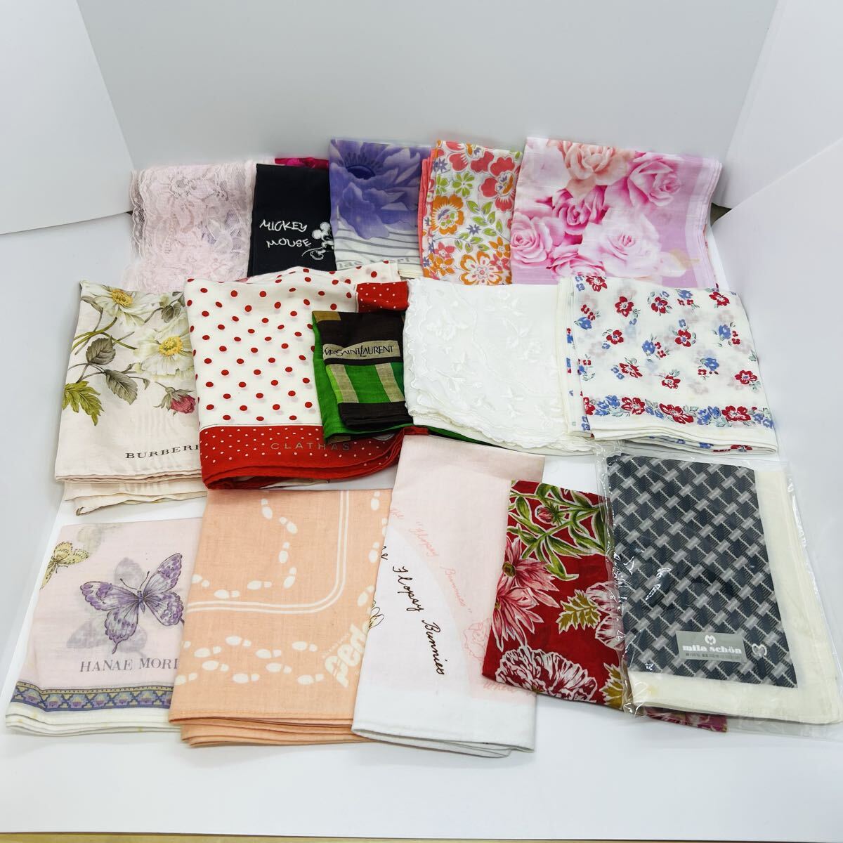 【まとめ売り】 ハンカチ レディース イヴサンローラン バーバリーWEDG WOOD など おまとめ品 拍卖