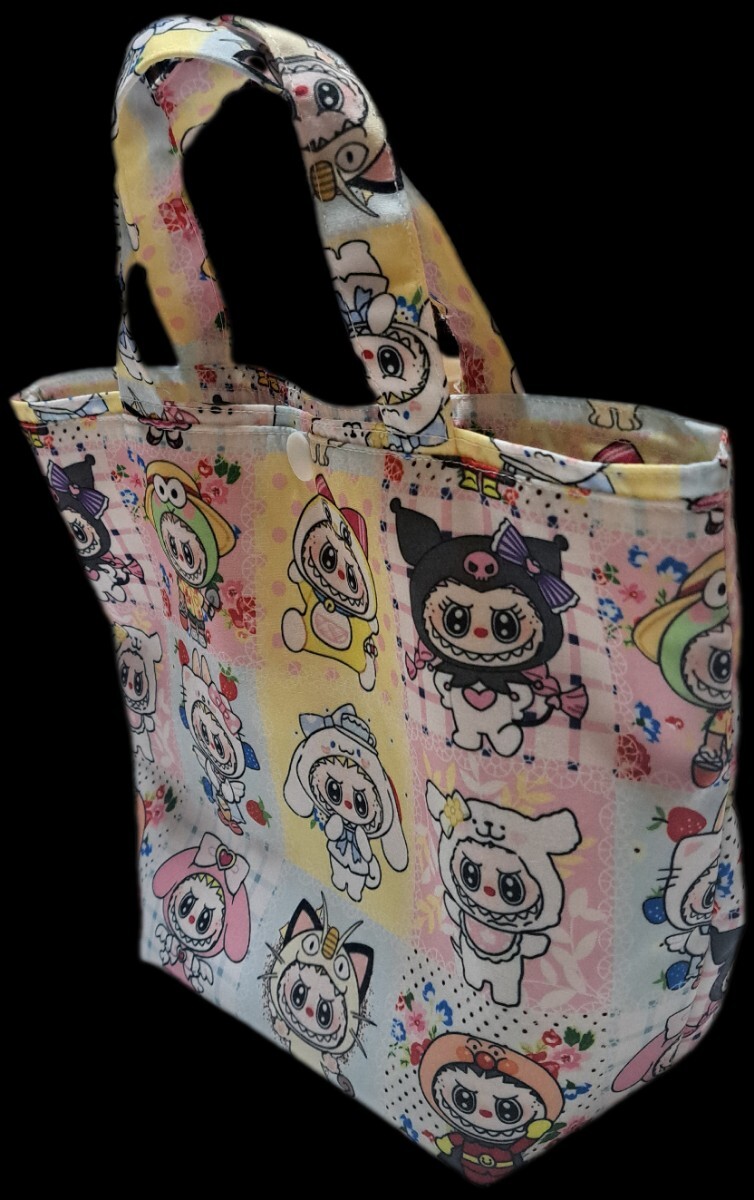 ラブブ 小さなトートバッグ ランチバッグ ハンドメイド拍卖