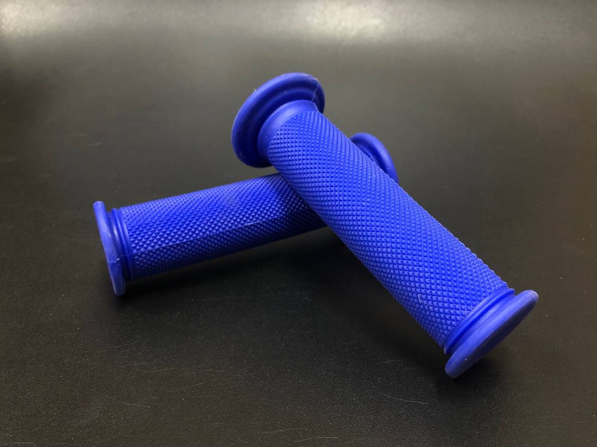 送料込 ダイヤグリップ ブルー 7/8 22.2mm●モンキー/エイプ/ダックス/シャリー/RZ50NS-1GS50DIOJIGクレタクHIアドレス拍卖