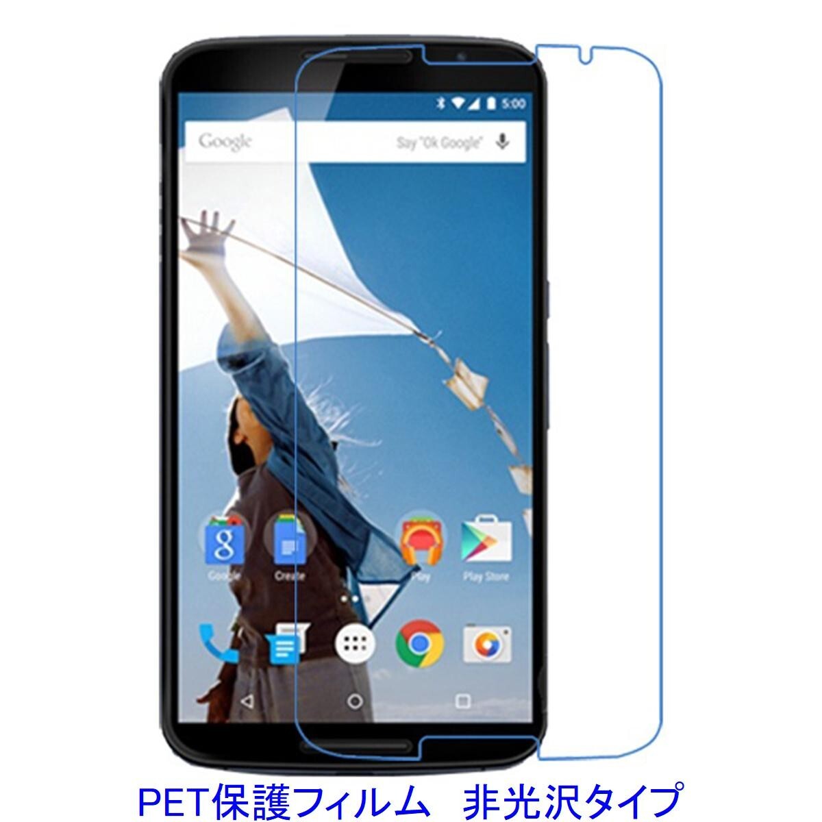 【2枚】 Google Nexus6 2014年 液晶保護フィルム 非光沢 指紋防止 F054拍卖