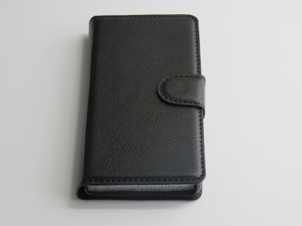 Xperia Z3 Compact SO-02G Z3mini 手帳型 PUレザー スマホケース 黒色 P051拍卖