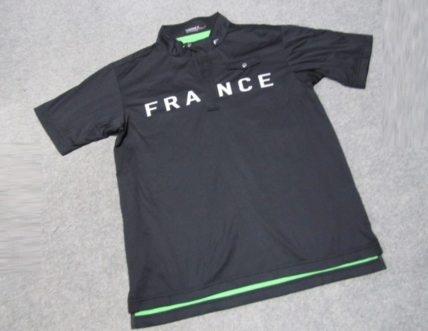 ★ルコック 裏起毛半袖ゴルフジャケット Lサイズ 黒拍卖