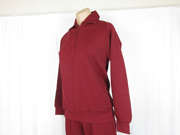 体操服★学校★スクール 芋 ジャージ ジェケット 襟付き★CAPTAIN キャプテン★エンジ 赤★Mサイズ★未使用拍卖