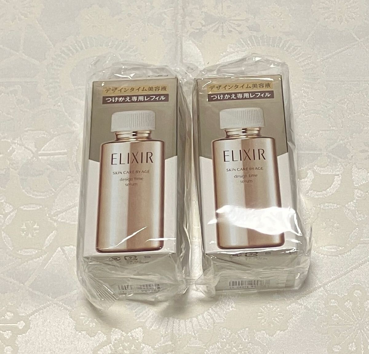 新品 送料無料 エリクシール デザインタイム セラム 美容液 つけかえ専用レフィル 40ml x 2 資生堂拍卖