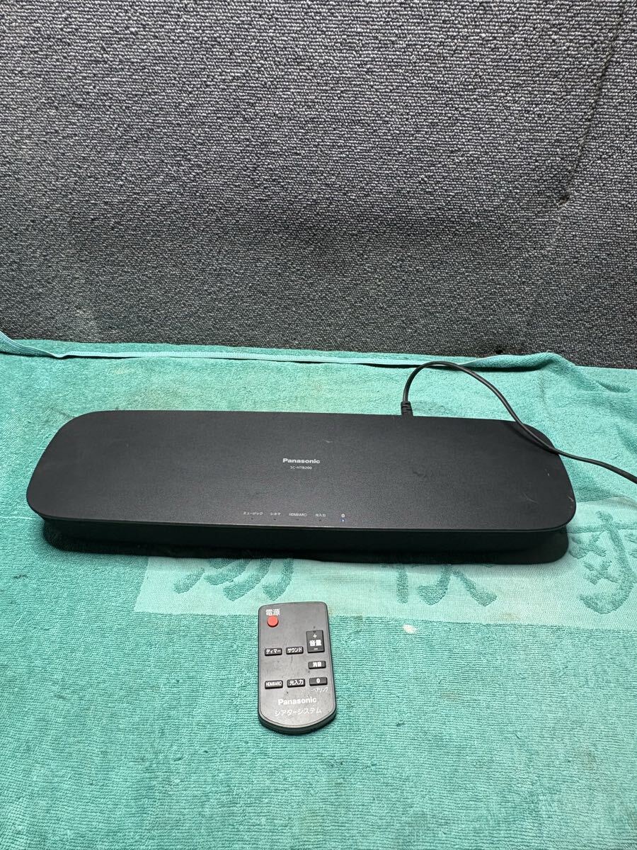 No 481 中古 Panasonic パナソニック シアターバー SC-HTB200 リモコン付き 2019 年製 / 動作品/現状品 Bluetooth 拍卖