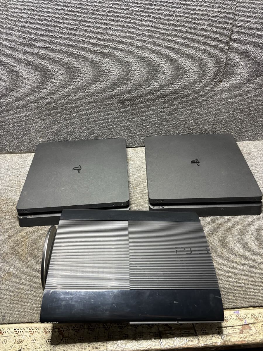 No505 Sony PlayStation4 プレイステーション4 本体 CUH-2200A/ CUH-2000A/ PlayStation3 CECH-4000B 3台まとめてジャンク拍卖