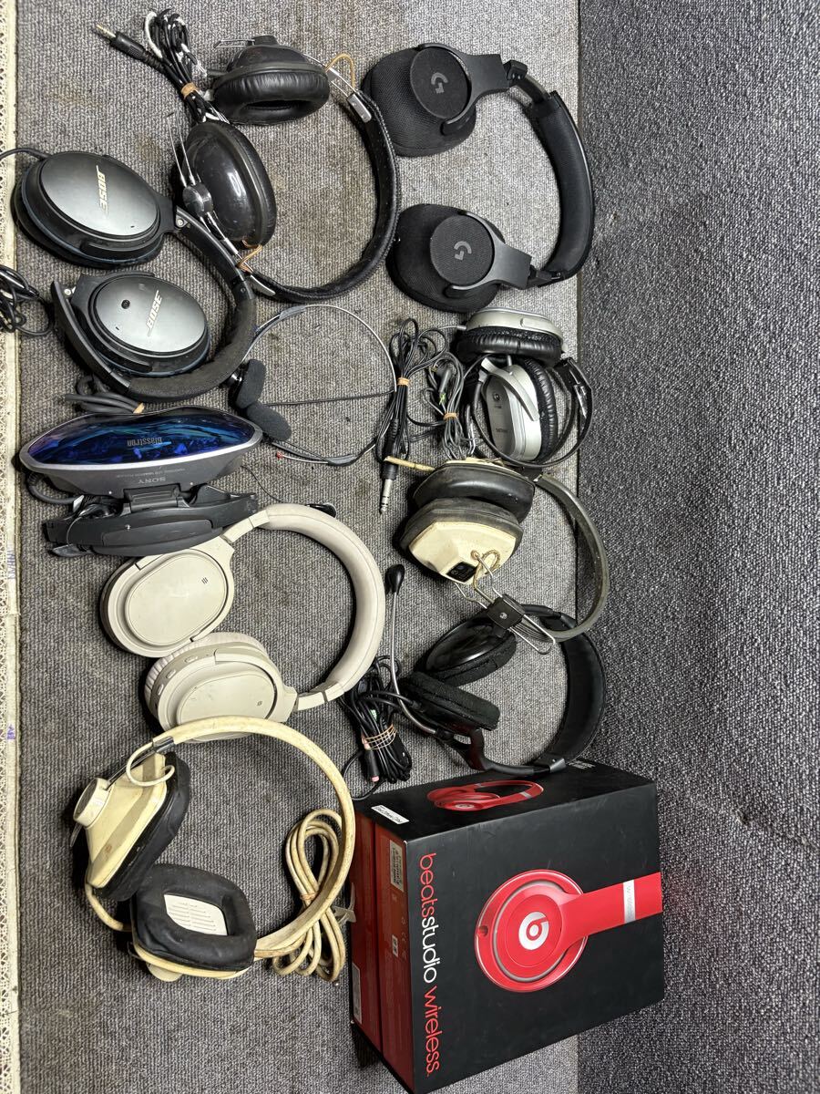 No508 BOSE/PHILIPS/PHANASONIC …いろいろ ヘッドホン…11台まとめてジャンク拍卖