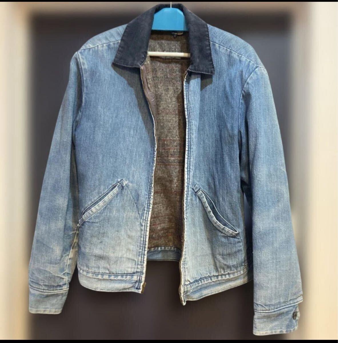 60s〜 ラングラー デニムジャケット38 カバーオール ブランケット wrangler拍卖