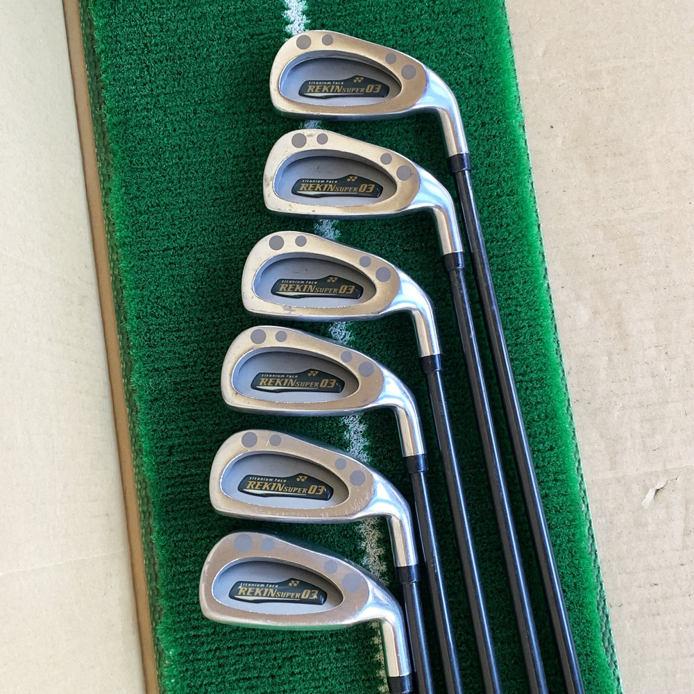 YONEX REKIN SUPER 03 43.5インチ アイアン 3i,4i,5i,6i,7i,9i ヨネックス レッキンスーパー HGS4000 オリジナルカーボンシャフ 【874拍卖