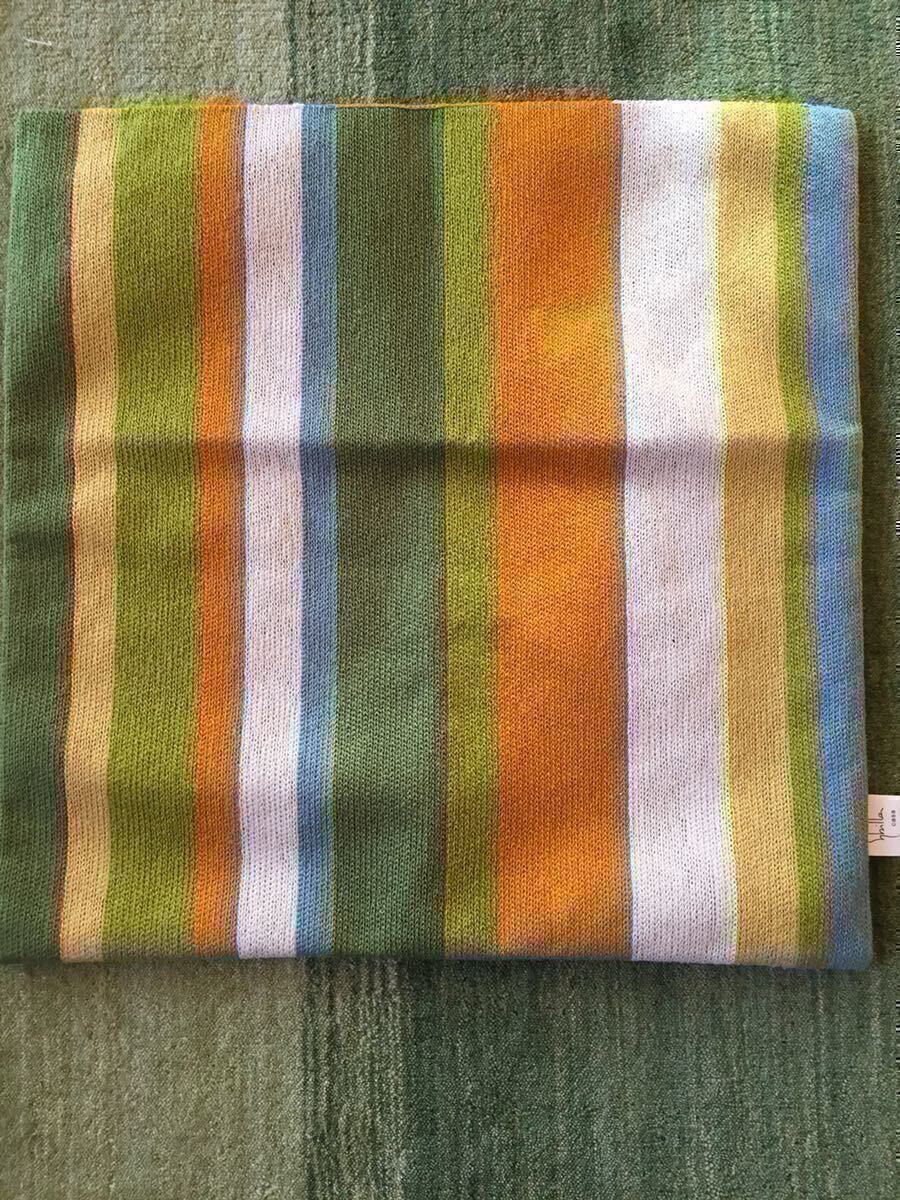 ネコポス発送【シビラ】ベルティカル 刺繍 クッションカバー 45×45 グリーン【羽毛布団 枕 シビラカバー ダウンケット出品中です】拍卖