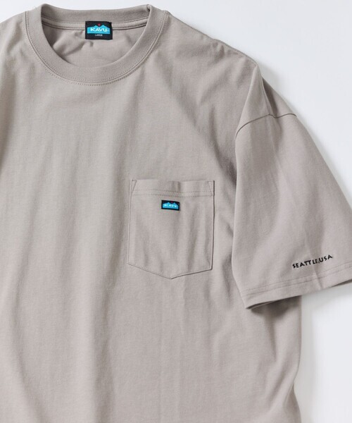 「FREAK'S STORE」 「KAVU」半袖Tシャツ LARGE ベージュ メンズ拍卖