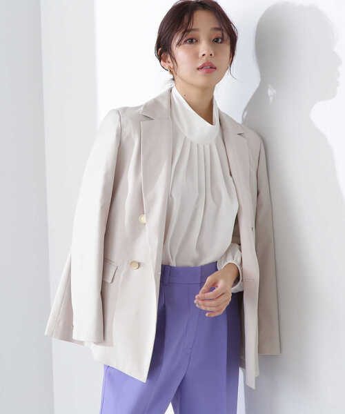 「NATURAL BEAUTY BASIC」 テーラードジャケット SMALL ベージュ レディース拍卖
