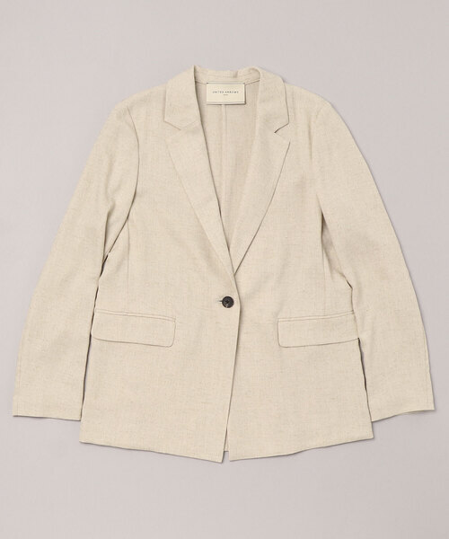 「UNITED ARROWS」 テーラードジャケット 34 ベージュ レディース拍卖