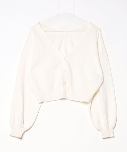 「LOWRYS FARM」 ニットカーディガン L ベージュ レディース拍卖