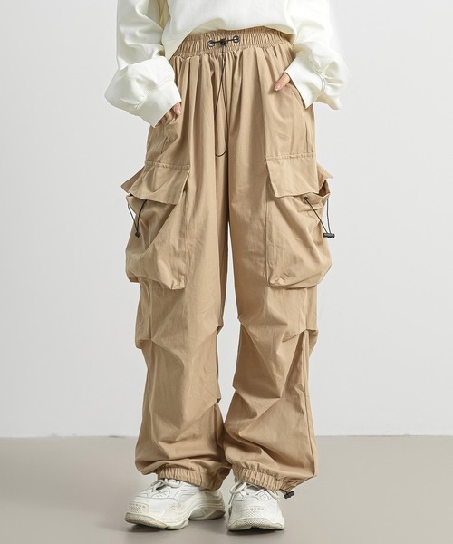 「DAY CLOSET」 カーゴパンツ S ベージュ レディース拍卖
