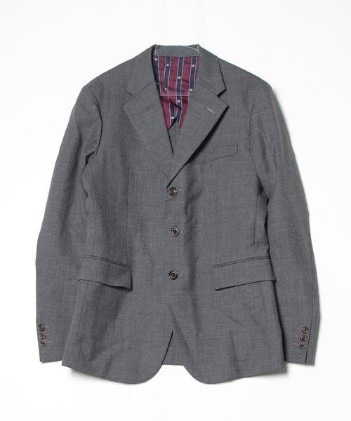 「TAKEO KIKUCHI」 テーラードジャケット「Disneyコラボ」 3 グレー メンズ拍卖