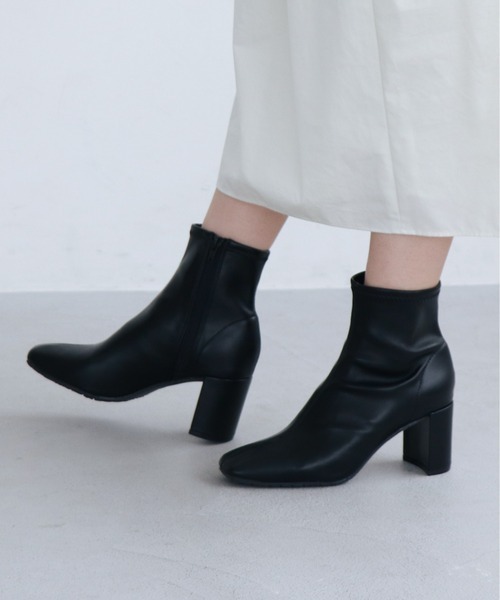 「EVOL」 ショートブーツ 24.5cm ブラック系その他 レディース拍卖