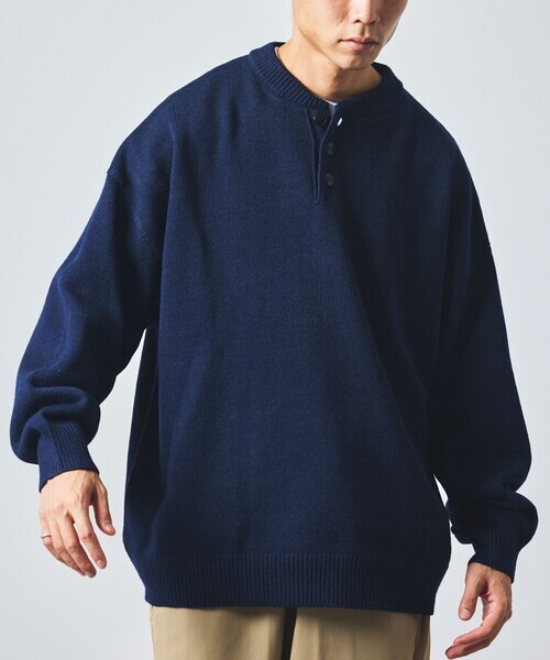 「FREAK'S STORE」 長袖ニット MEDIUM ネイビー メンズ拍卖
