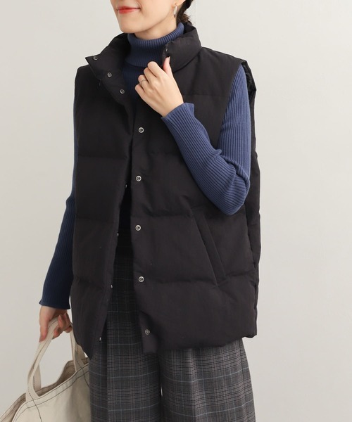 「URBAN RESEARCH DOORS」 ダウンベスト MEDIUM ブラック レディース拍卖