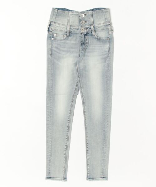 「GYDA」 スキニーデニムパンツ SMALL ライトブルー レディース拍卖