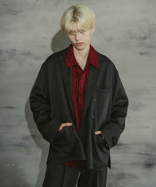 「Casper John」 テーラードジャケット LARGE チャコールグレー メンズ拍卖