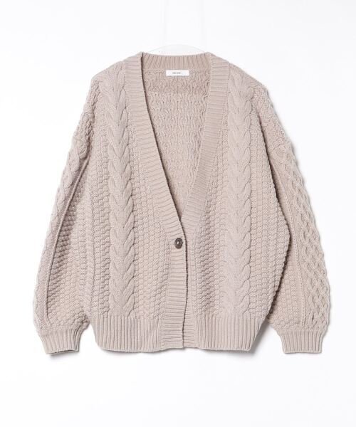 「niko and...」 ニットカーディガン FREE ベージュ レディース拍卖