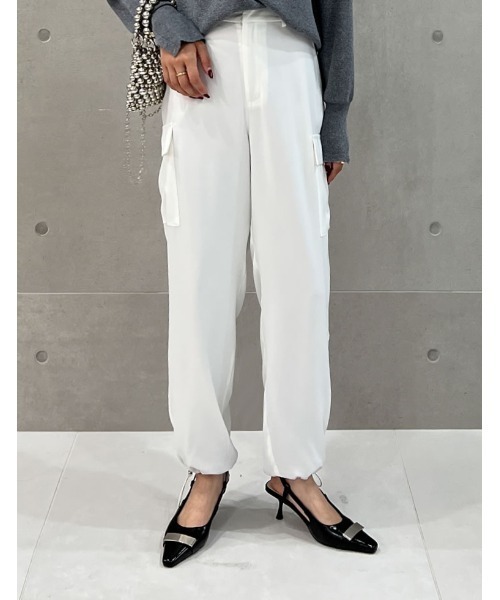 「Re:EDIT」 カーゴパンツ MEDIUM ホワイト レディース拍卖