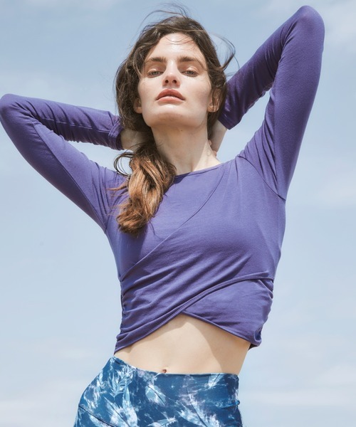 「Julier Yoga and Relax」 長袖カットソー FREE パープル レディース拍卖