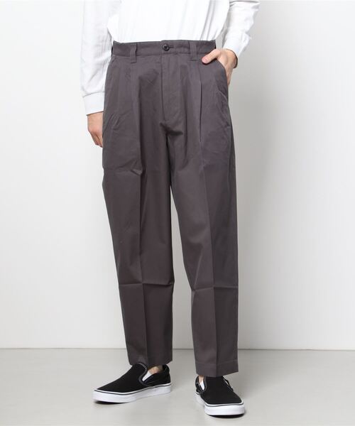 「Steven Alan」 スラックス L ダークグレー メンズ拍卖