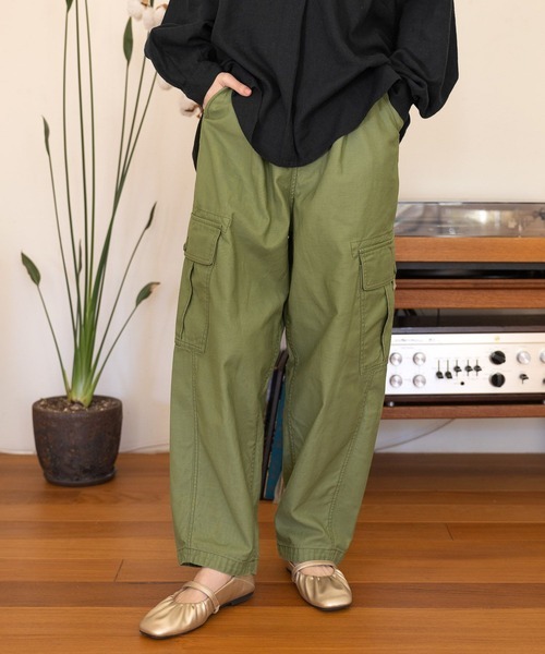 「niko and...」 カーゴパンツ MEDIUM カーキ レディース拍卖