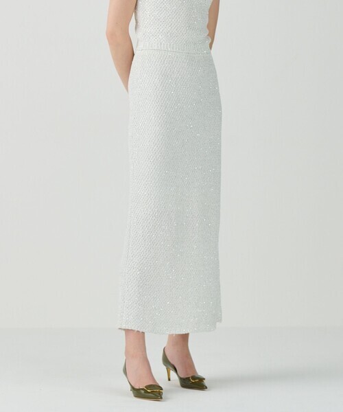 「GRACE CONTINENTAL」 タイトスカート 36 ホワイト レディース拍卖